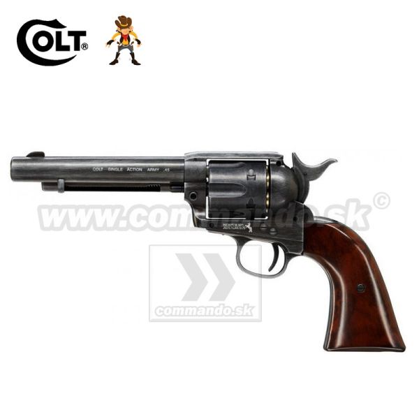 Vzduchová pištoľ Revolver Colt SAA .45 Peacemaker Antique CO2 4,5mm 4,5mm BBsteel