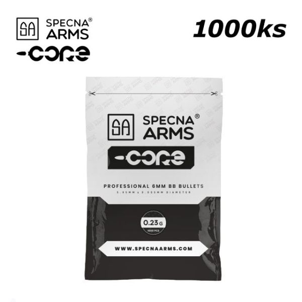 Specna ARMS CORE 0,23g 1000ks BB Profesional guličky White 6mm