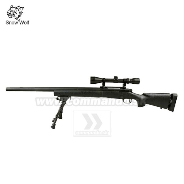 Airsoft Sniper Rifle Snow Wolf SW-04 Black Scope 3-9x40 Upgraded 500FPS 6mm