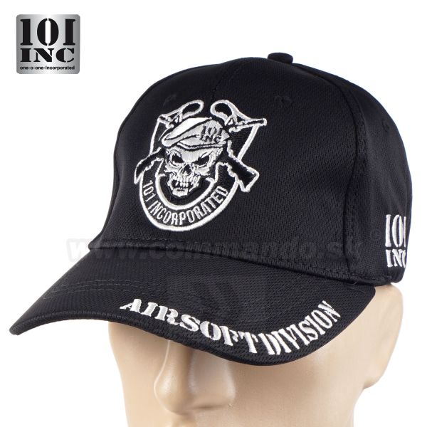 AIRSOFT DIVISION Black šiltovka Baseball Cap 101 INC