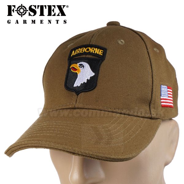 AIRBORNE Khaki šiltovka Baseball Cap Fostex Garment