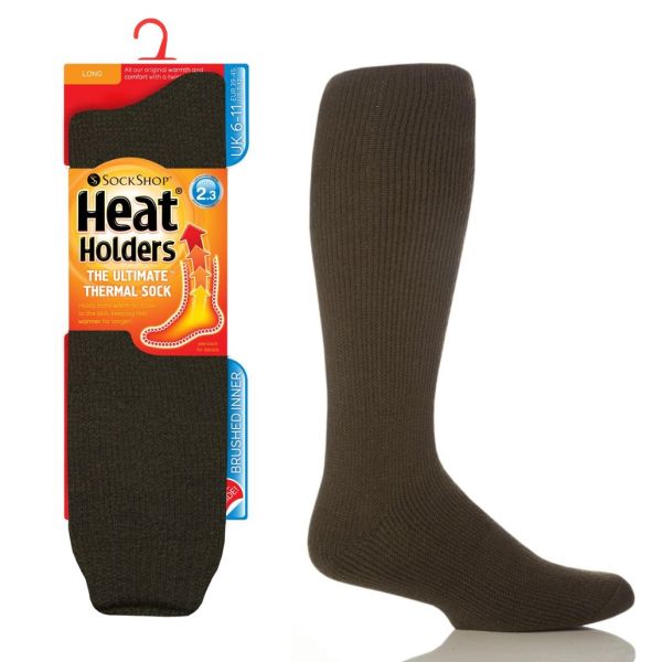 Heat Holders Pánske hrubé zimné termo podkolienky zelené