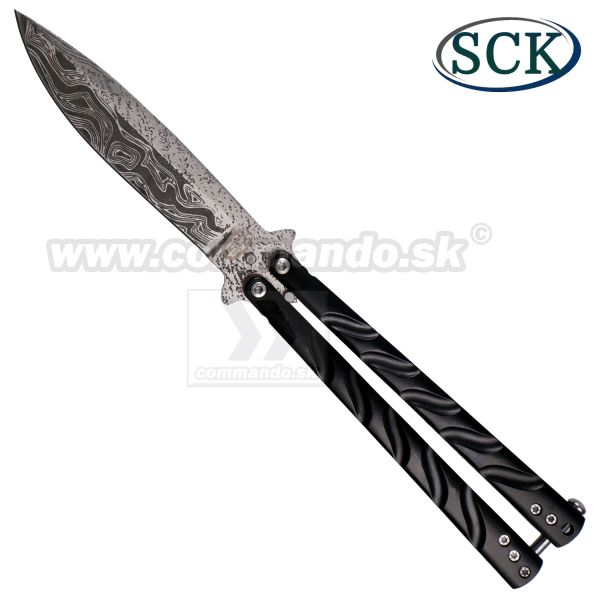 SCK Damast Style motýlik Balisong