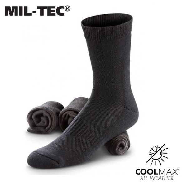 COOLMAX® Ponožky do každého počasia čierne