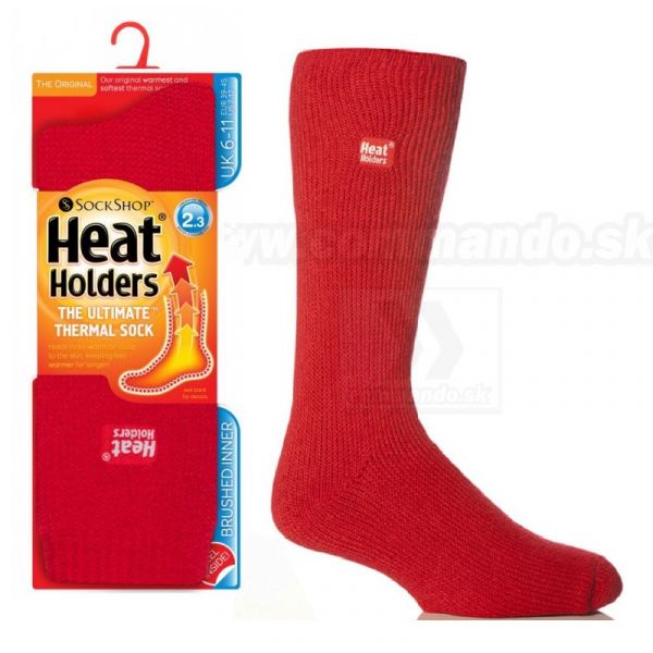 Heat Holders dámske EXTRA TEPLÉ zimné termo ponožky, červené