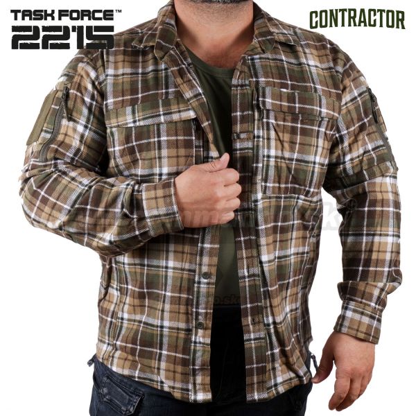 CONTRACTOR taktická flanelová košeľa Task Force 2215