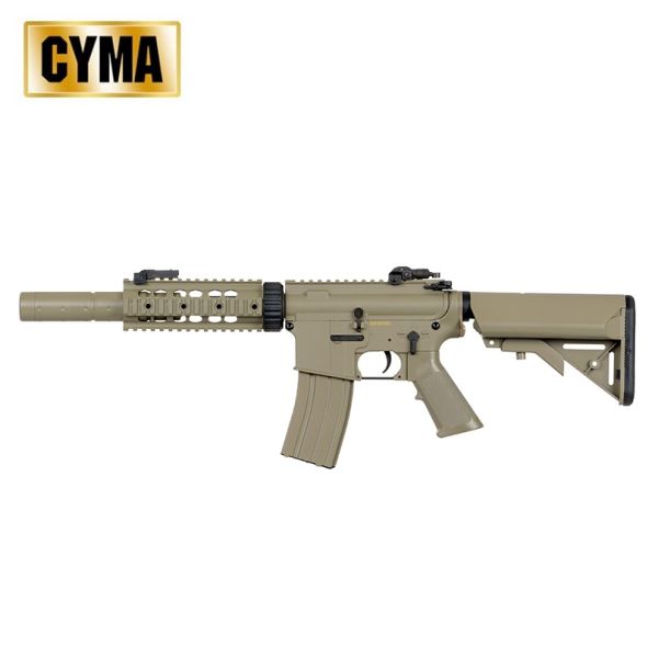 Airsoft CYMA CM.513 Tan M4 Metal Gear Box AEG 6mm