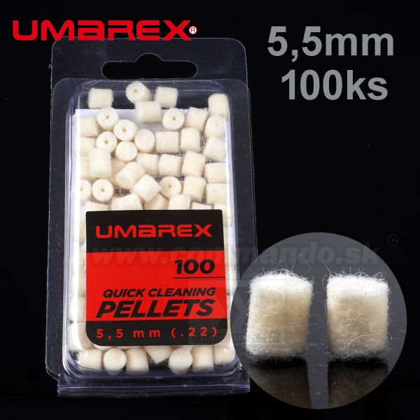 Umarex Pelety na čistenie hlavní kaliber 5,5mm 100ks Quick Cleaning Pellets