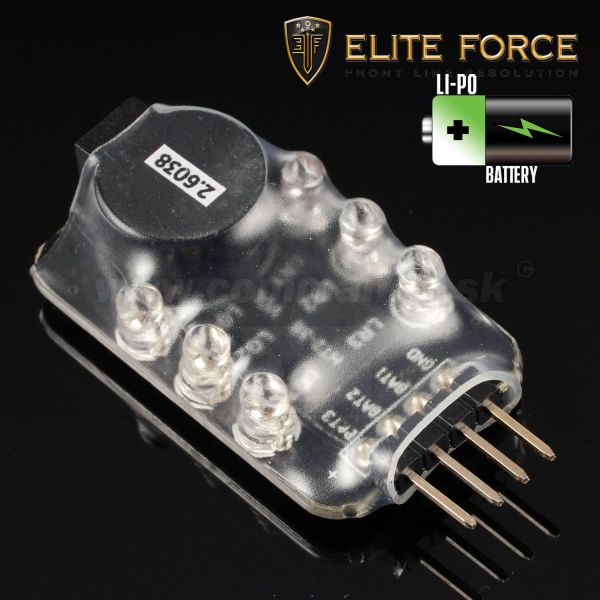 Tester Li-Po batérii Elite Force LiPo Checker 2.6038 Umarex