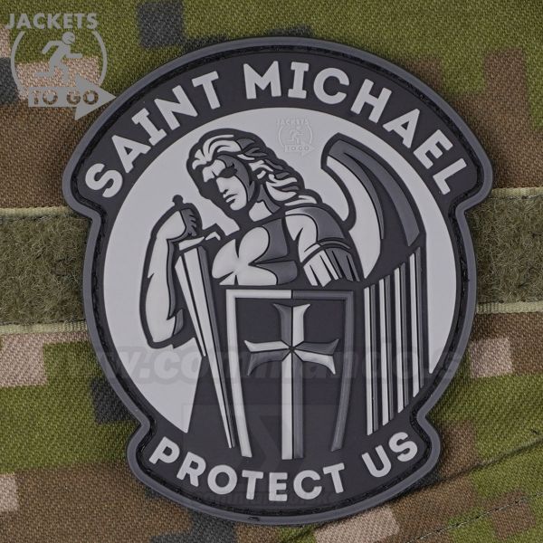 Svätý Michal BlackOps 3D nášivka PVC Saint Michael Protect Us