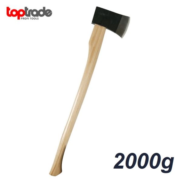 Sekera Profi drevorubačská, s drevenou násadou, 2000g Top Trade
