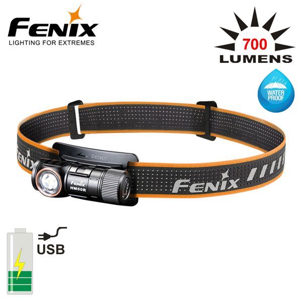 Nabíjateľná čelovka FENIX HM50r V2.0, 700 Lumen