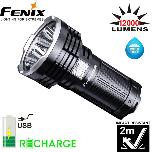 Nabíjateľné LED svietidlo reflektor FENIX LR50R, 12000 Lumen