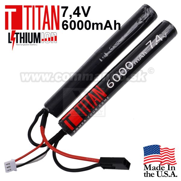 Batéria Nunchuck Li-Ion 7,4V 6000 mAh Tamiya Titan Power