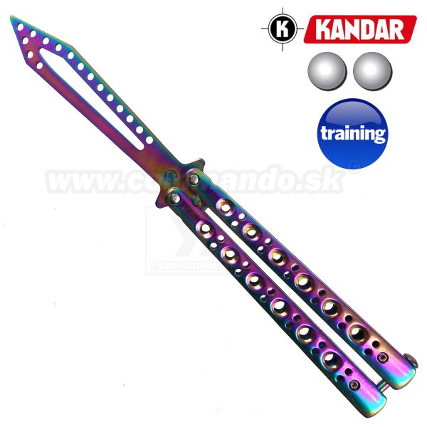 Motýlik Balisong N432 XL tréningový zatvárací nôž Kandar®