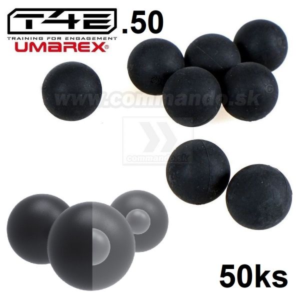 Strely T4E Rubberball Impact RBI 50 2,91 g, kal. .50, 50 ks