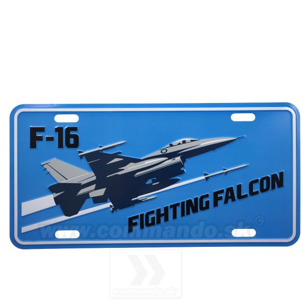 Ceduľa F-16 Fighting Falcon License plate