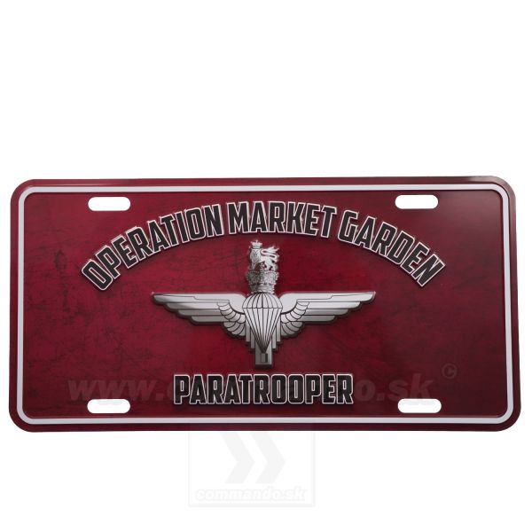 Ceduľa Paratrooper Operation Market Garden  License plate