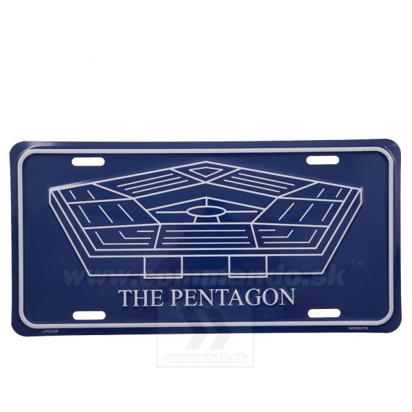 Ceduľa PENTAGON License plate