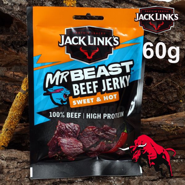 Jack Links Beef Jerky Sweet & Hot 60g sušené hovädzie mäso