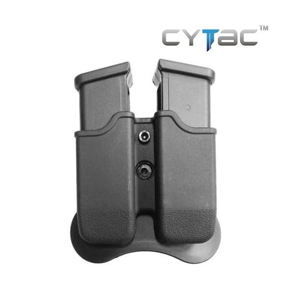 Cytac dvojité rotačné púzdro na pištoľové zásobníky 9x19mm s pádlom