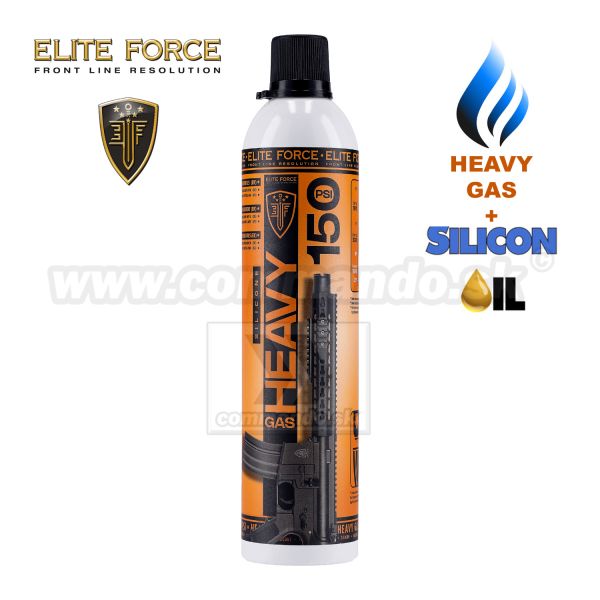 Heavy Gas Airsoftový plyn so silikónom Elite Force 560ml, 150Psi