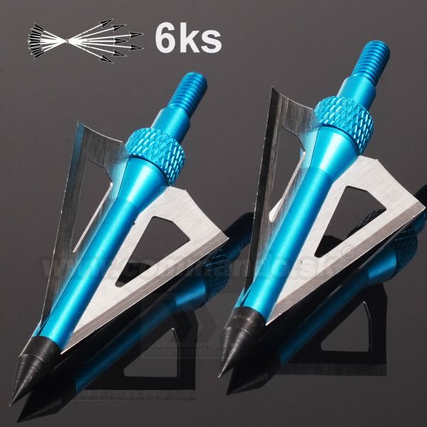 Lovecké hroty 3 čepele 6ks Crossbow Blade Broad Head JX-211