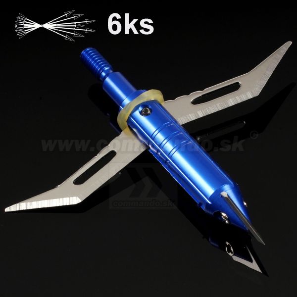 Lovecké hroty špeciál 6ks Special Blade Broad Head JX-241