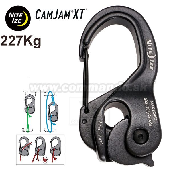 CamJam®XT 227kg Aluminium Rope Tightener Nite Ize® NCJLA-01-R3