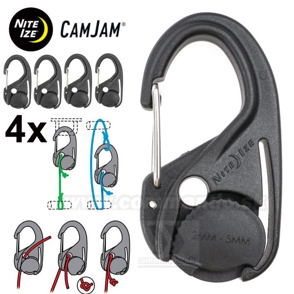 CamJam® Cord Tightener 4ks Nite Ize® NCJ-01-4R3