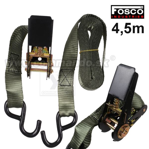 Gurtňa Račňový upínací popruh 4,5m Ratchet Strap Fostex 419211