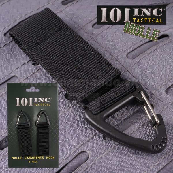 MOLLE Carabiner Hook 2ks Black JFO02