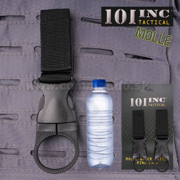MOLLE Water Bottle Ring 2ks Black JFO07