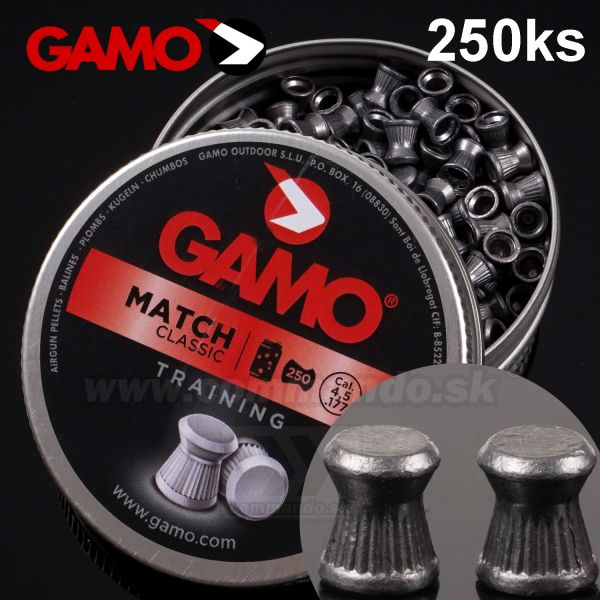 Gamo MATCH Classic 4,5mm 250ks Training 0,49g