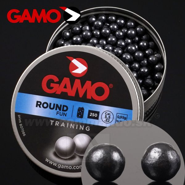 GAMO Olovené Broky 5,5mm (.22) 250ks Round Fun Balls Training