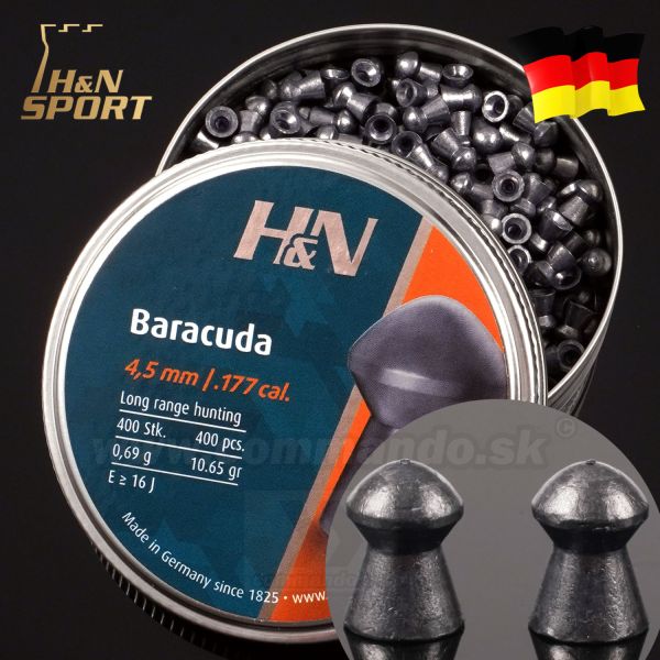 H&N Barracuda Diabolo 4,5mm 0,69g 400ks