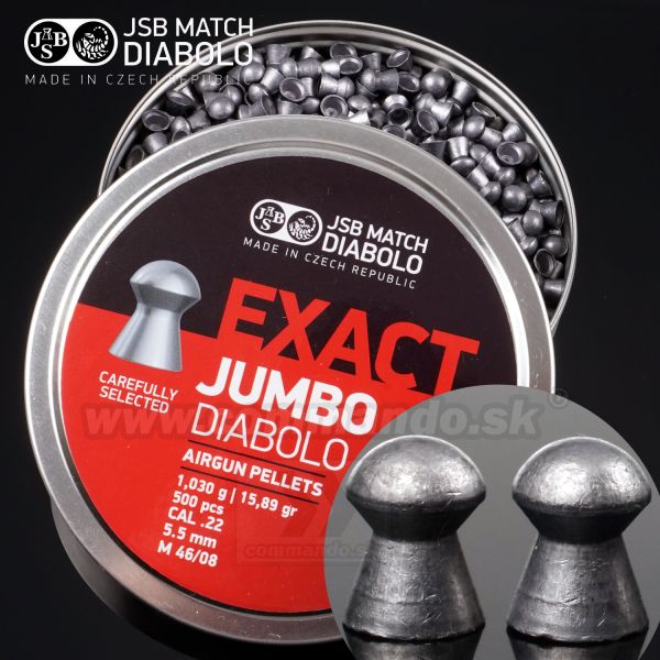 JSB Exact Jumbo 5,52 mm 500ks 1,030g