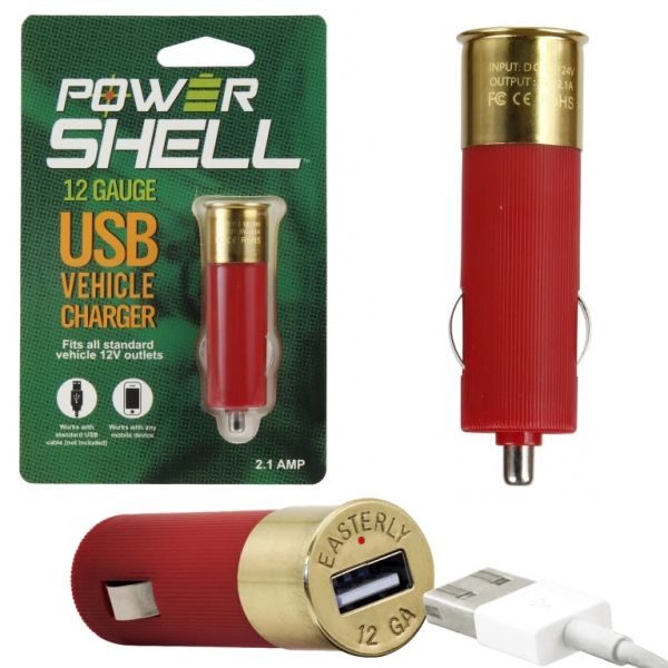 USB autonabíjačka v tvare brokovej nábojnice Power Shell