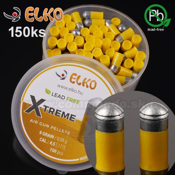 Elko X-TREME Diabolo 150ks 4,5mm 0,58g Lead Free Pellets