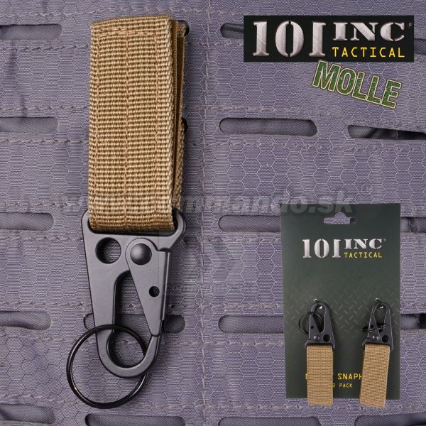 MOLLE Carabiner Snap Hook 2ks Coyote JFO03