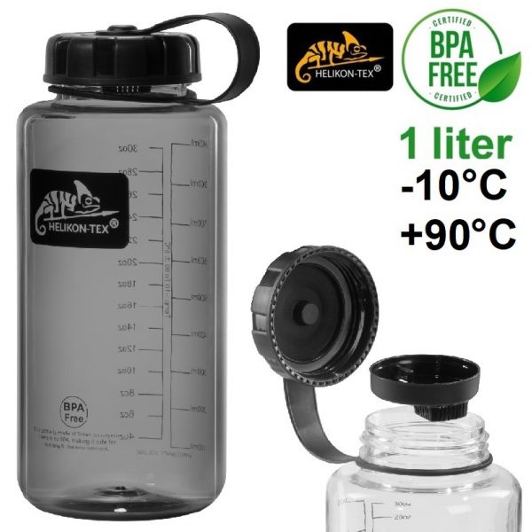 Hot & Cold Outdoor fľaša 1L Tritan Bottle Helikon-Tex® smoked