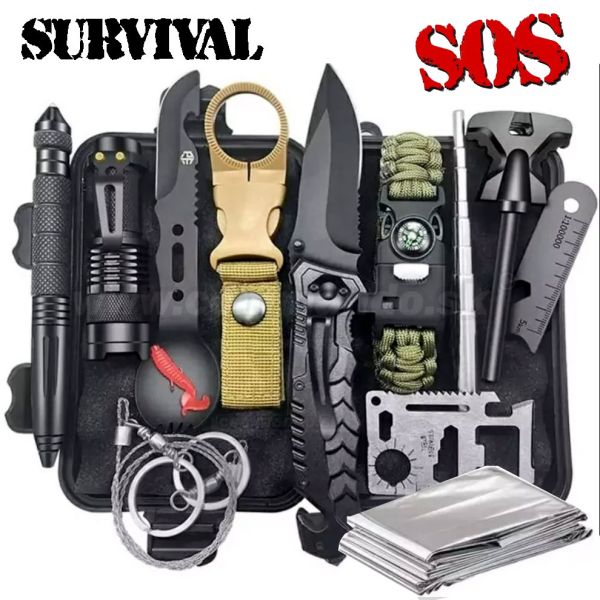 Núdzový set 18v1 na prežitie SURVIVAL S.O.S. Emergency Kit