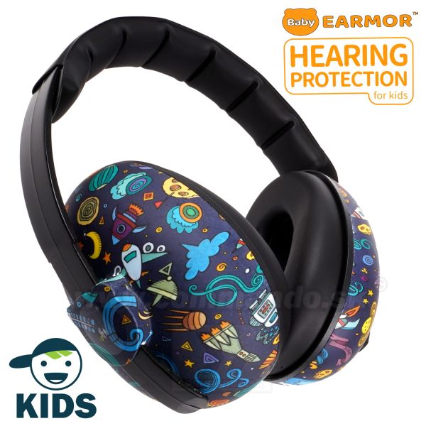 Baby Earmor Pasívne detské slúchadla K01 Space Dark 22NRR OPSMEN®