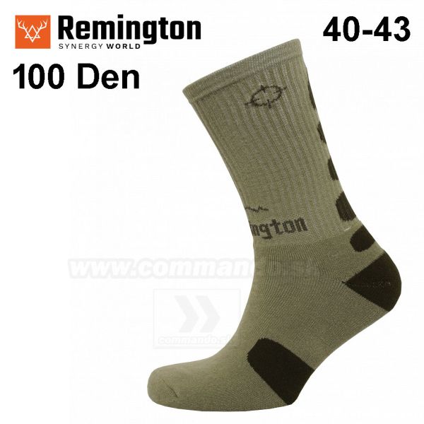 Remington Hunting Socks ponožky 100 Den 40-43 Green