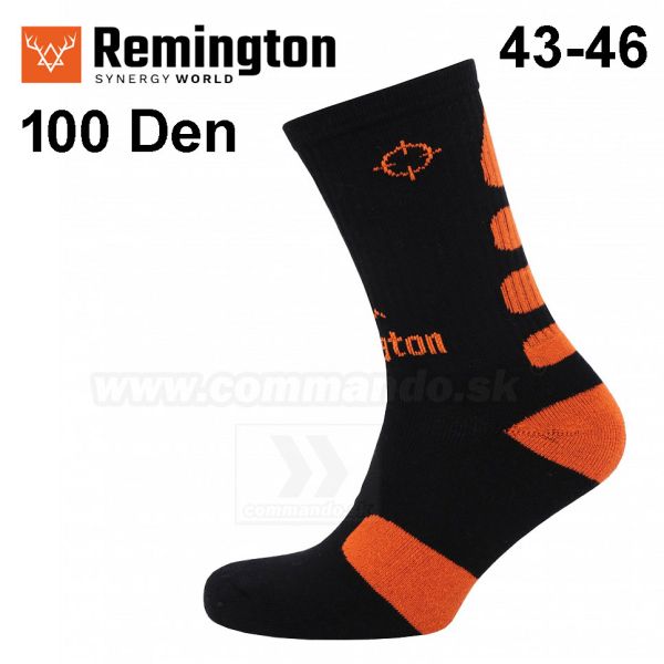 Remington Hunting Socks ponožky 100 Den 43-46 Black