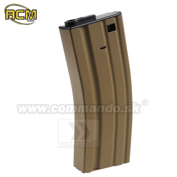 Airsoft zásobník kovový ACM M4 150BB MidCap Tan AEG