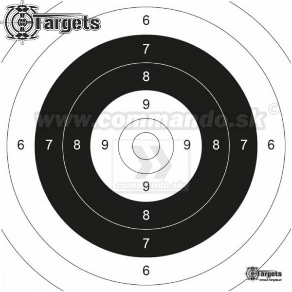 Papierový terč - P25 target