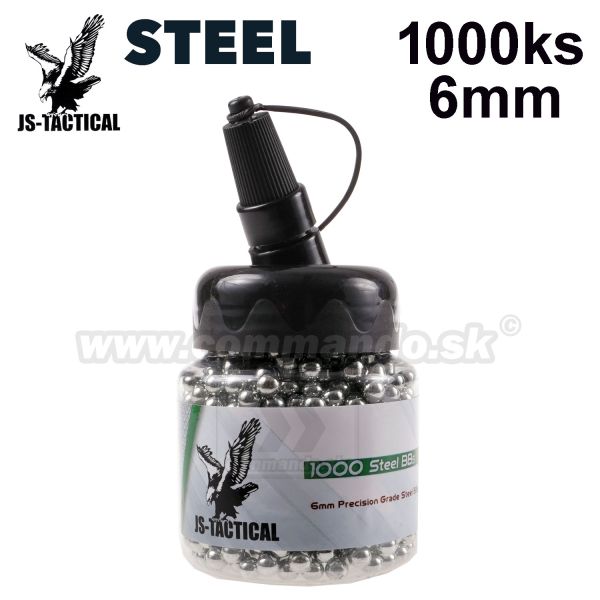 BB oceľové guličky 1000ks 0,90g 6mm JS Tactical Steel BBs