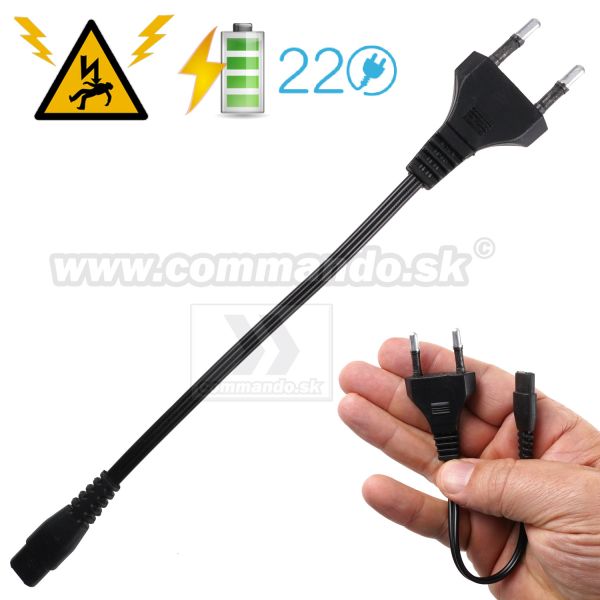 Napájací kábel pre paralyzéry baterky 220-240V
