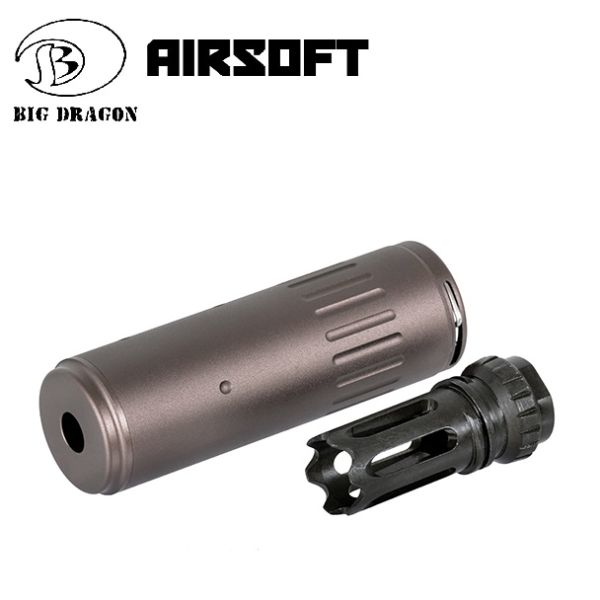 Airsoftový tlmič 120MM ACC TYPE SILENCER SET -14mm CCW Big Dragon